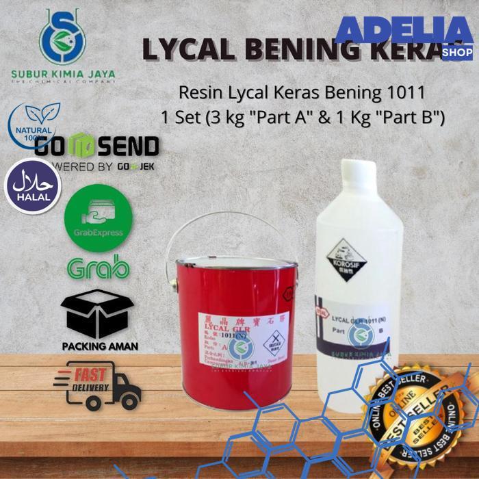 RESIN LYCAL 1011 / RESIN BENING KERAS 1 SET KALENG 4 KG - ADELIA SHOP