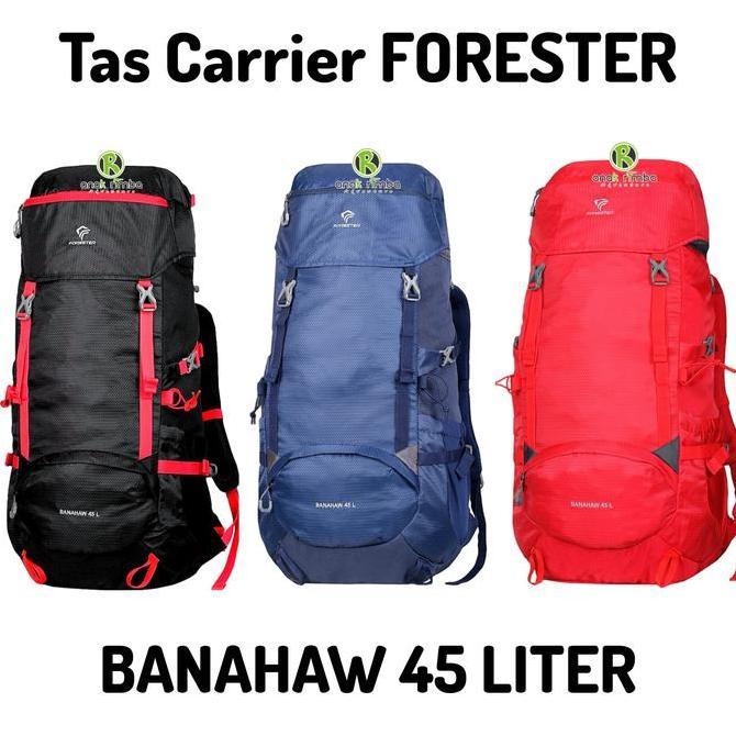 TAS CARRIER 45 LITER BANAHAW FORESTER TAS GUNUNG + COVER BAG