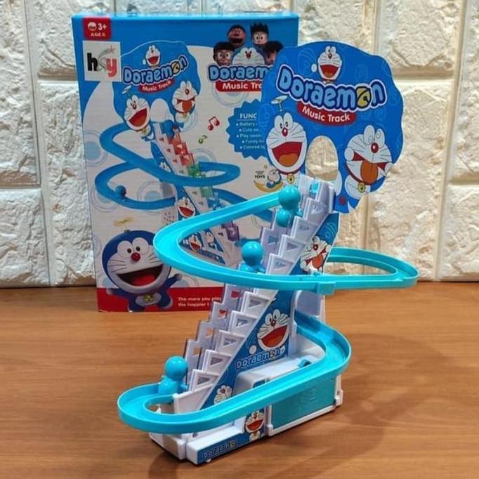 Mainan Track Perosotan Doraemon Edukasi - Trek Tangga Anak Edukatif