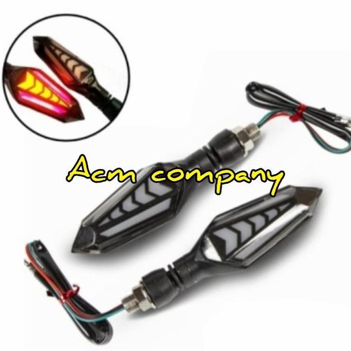 Lampu Sen Sein Variasi Belakang LED Running 2mode Aerox 155 Old New