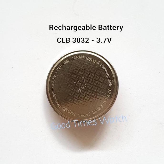 TERMURAH - BATTERY G-SHOCK GPR B1000 CLB 3032 3,7V MAXELL RECHARGEABLE BATTERY