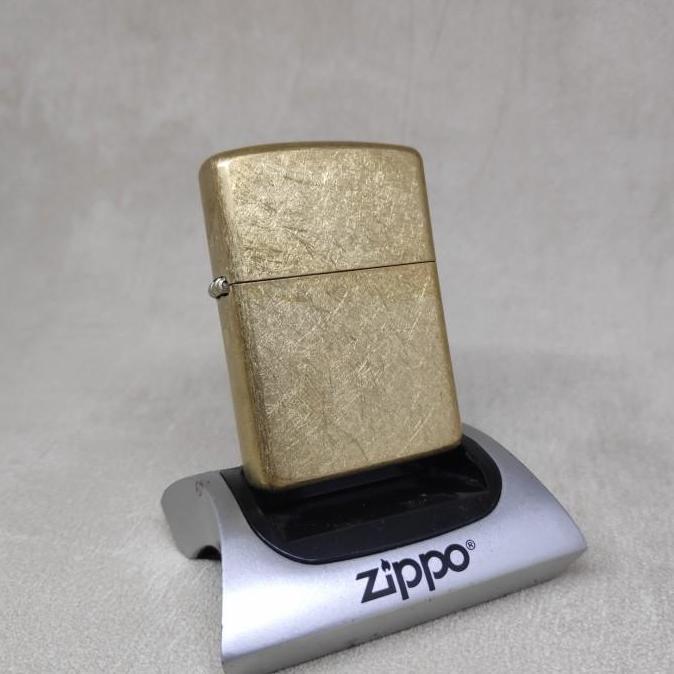 NEW Zippo 28496 Armor Tumbled Brass Original