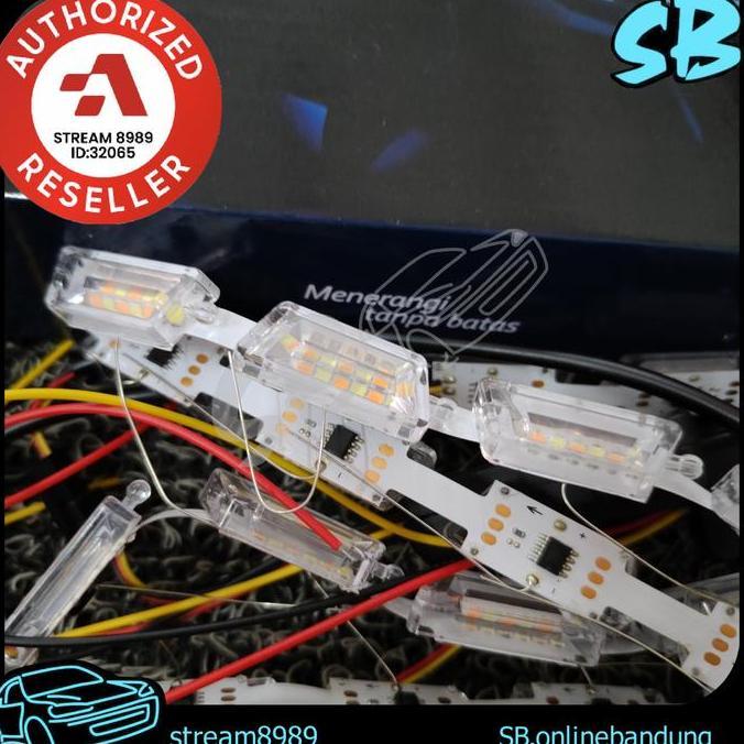 TERLARIS - Led DRL Autovision Kometa Running Orange White Crystal Sen Alis