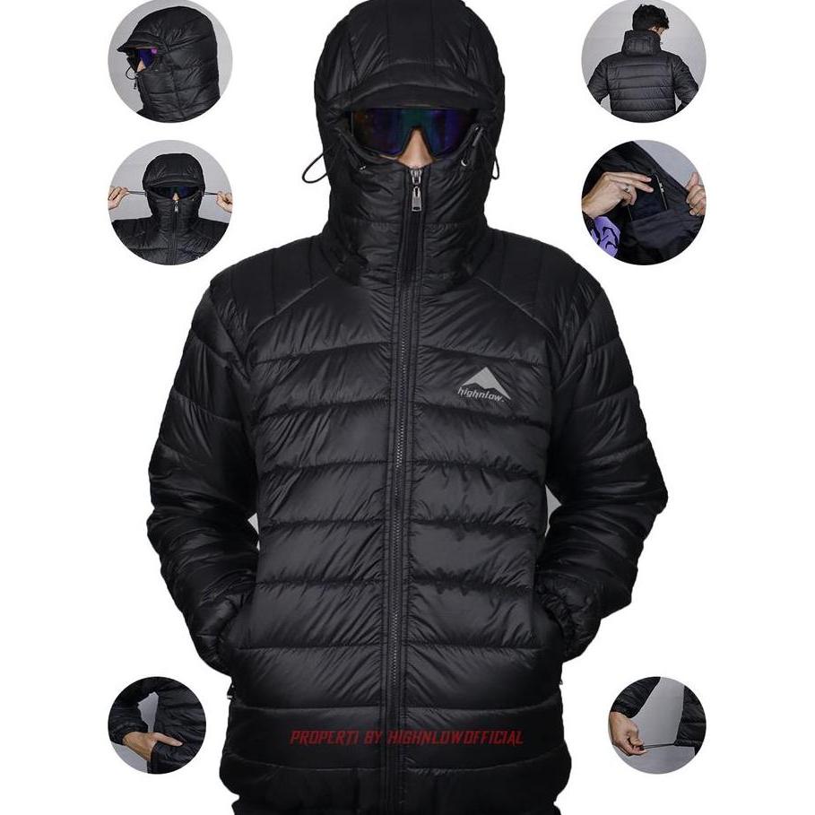 HIGH AND LOW  - Jaket Pendaki Gunung Jaket Gorpcore Jaket Gelembung Jacket Musim Dingin Jaket Pria G