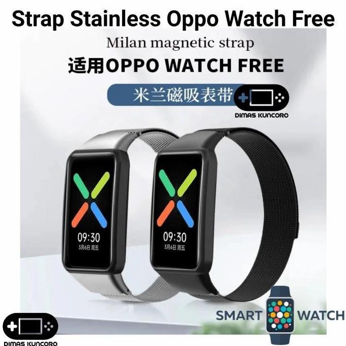 TERMURAH - Strap Stainless Oppo Watch Free tali jam tangan steel oppo smart watch free
