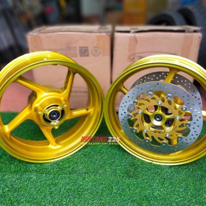 VELG DELKEVIC NINJA 250 FI / KARBU NEW NINJA 250 FI DOUBLE DISK LEBAR