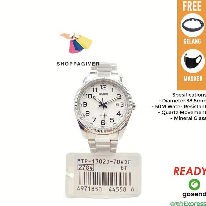 JAM TANGAN PRIA ORIGINAL CASIO MTP-1302D-7BVDF / MTP-1302D-7B ANALOG
