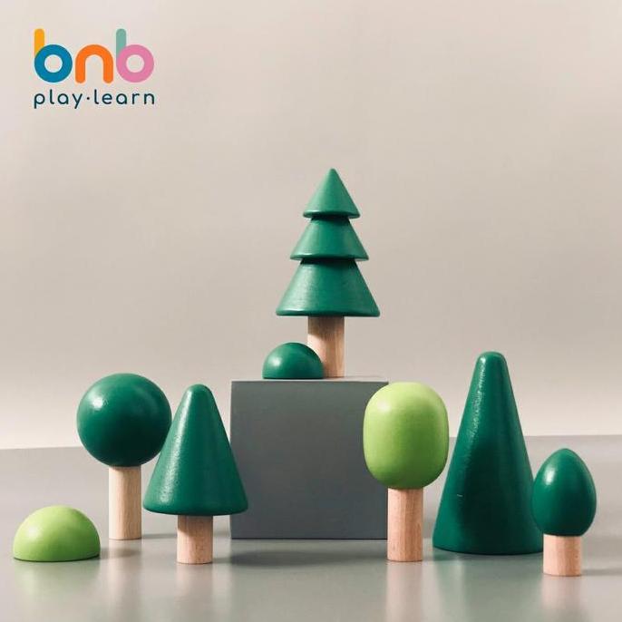 Murah Wooden Toys Tree Rainbow Montessori