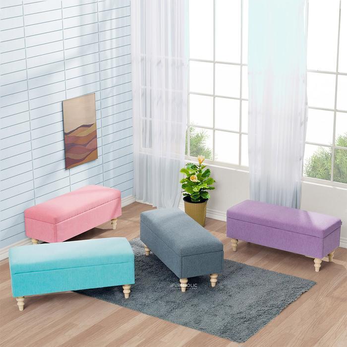 IFURNHOLIC Tessa Storage Bench | Bench Sofa | Kursi Sofa Panjang | Kursi Ruang Tamu Minimalis | Benc