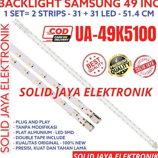 NEW PRICE - BACKLIGHT TV LED FOR SAMSUNG 49 INC UA 49K5100 UA49K5100 UA-49K5100 49K 5100 LAMPU BL MO