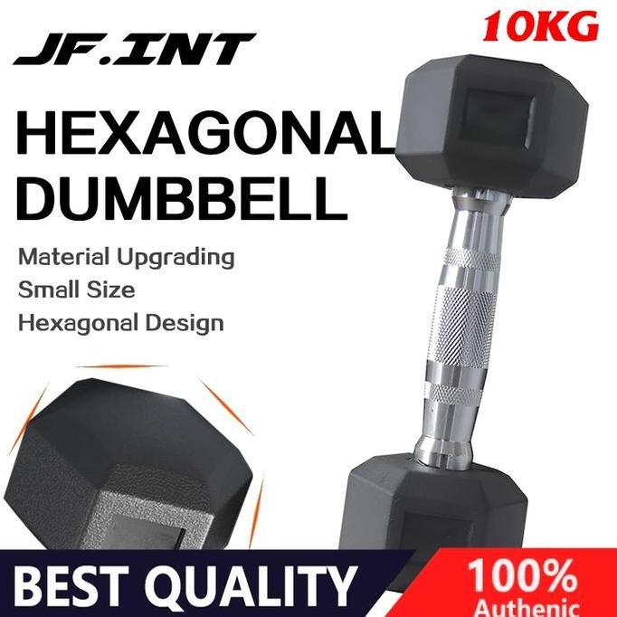 Dumbbell set peralatan fitness hexagonal dumbell 10kg