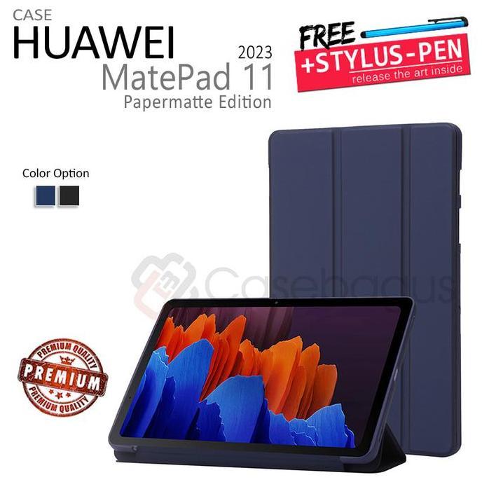 TERMURAH - Huawei Matepad 11 Papermatte 2023 - Magnetic Leather Flip Case Cover