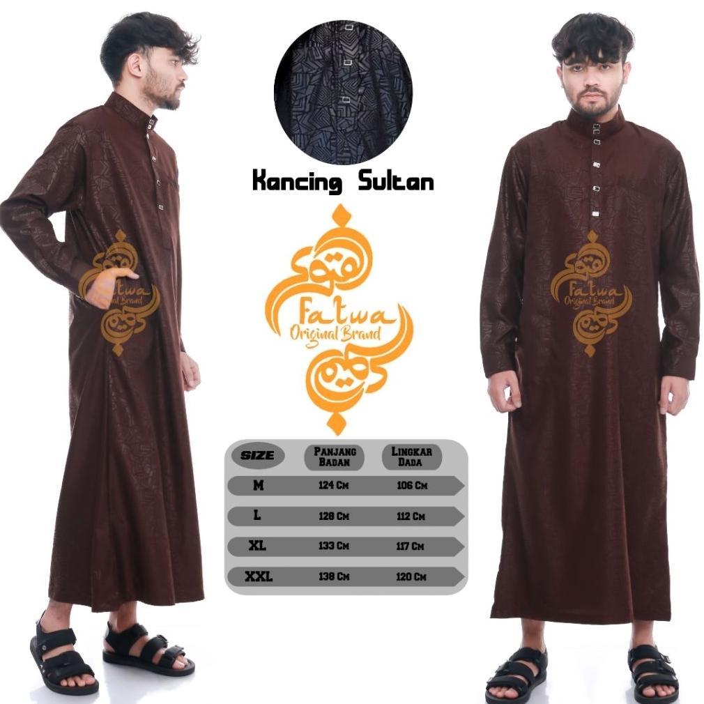 CUCI GUDANG (STOK GUDANG) Jubah Gamis Pria Sultan Remaja Dewasa Lengan Panjang Pakai Manset