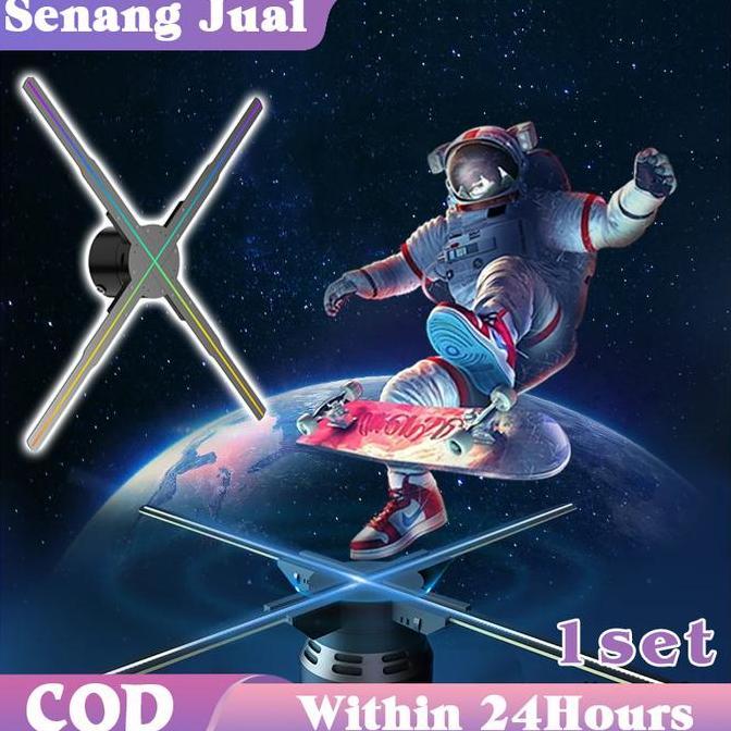 WHESTLI Hologram 3D LED Fan Display Kipas 3D Hologram Mesin Iklan Untuk Pameran, Pusat Perbelanjaan,