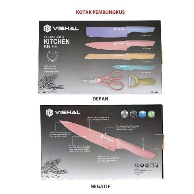 6IN1 Set EVCRIERH Stainless Dilapis Anti Lengket/Peralatan Masak
