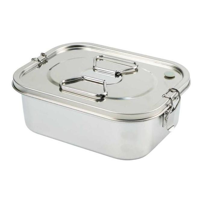 HOUTMANS Kotak Makan Bento Lunch Box Bekal Stainless Steel 2L