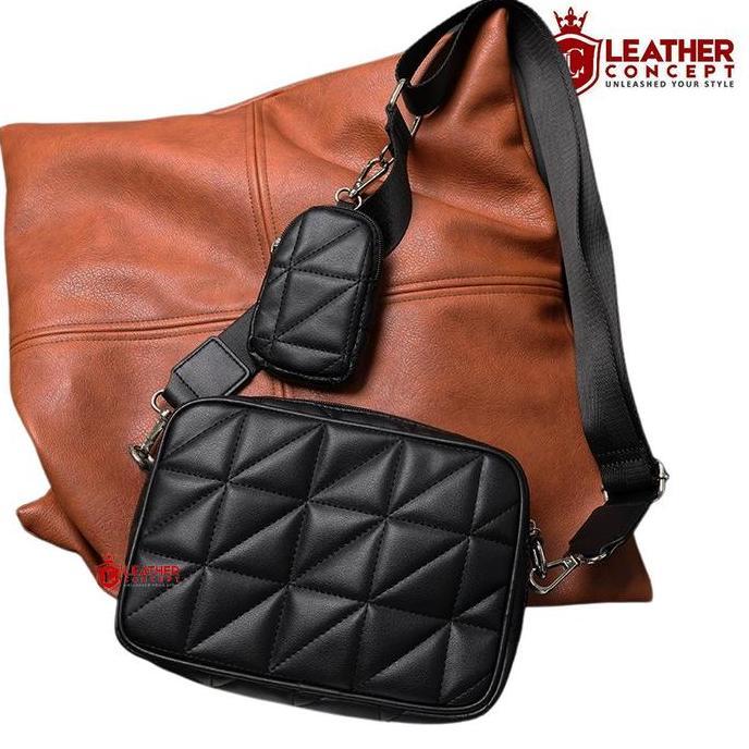 Tas Selempang Pria Kulit Tas Kulit Pria Tas Pria Tas Jalan SQUID