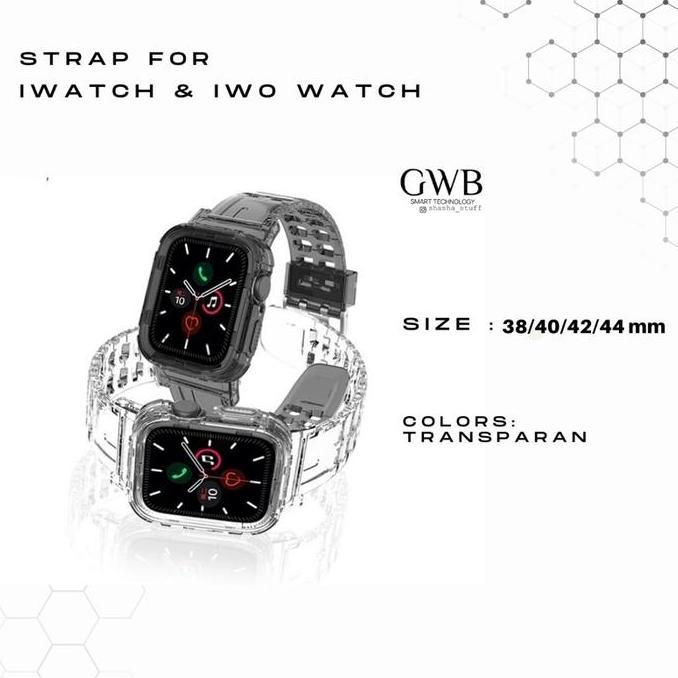 STRAP TRANSPARAN SPORT STYLE IWATCH & IWO WATCH