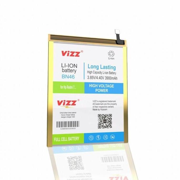 Baterai Vizz BN46 Redmi 7 Redmi Note8 Original Vizz double Power