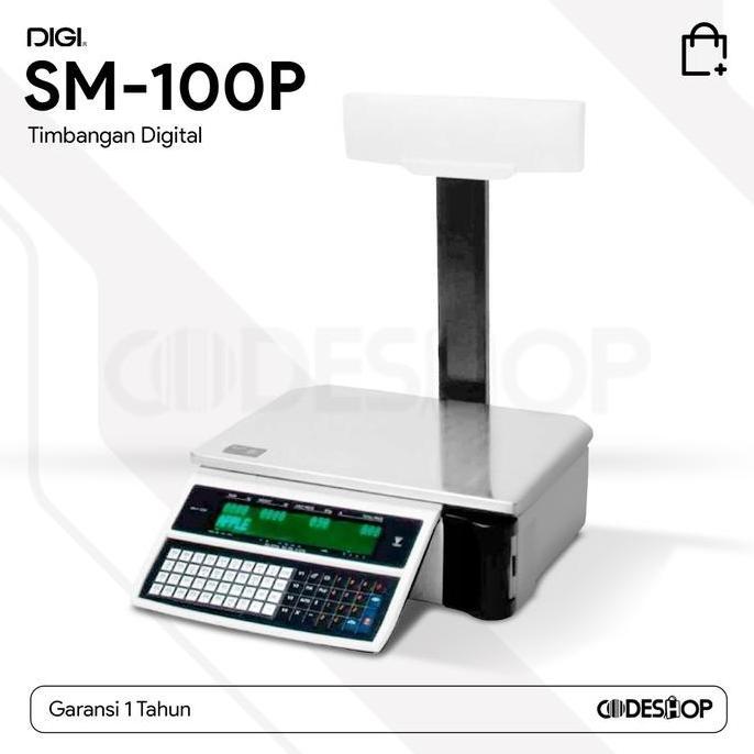 TIMBANGAN YANG BISA CETAK LABEL BARE - DIGI SM 100P - DIGI SM 100 P
