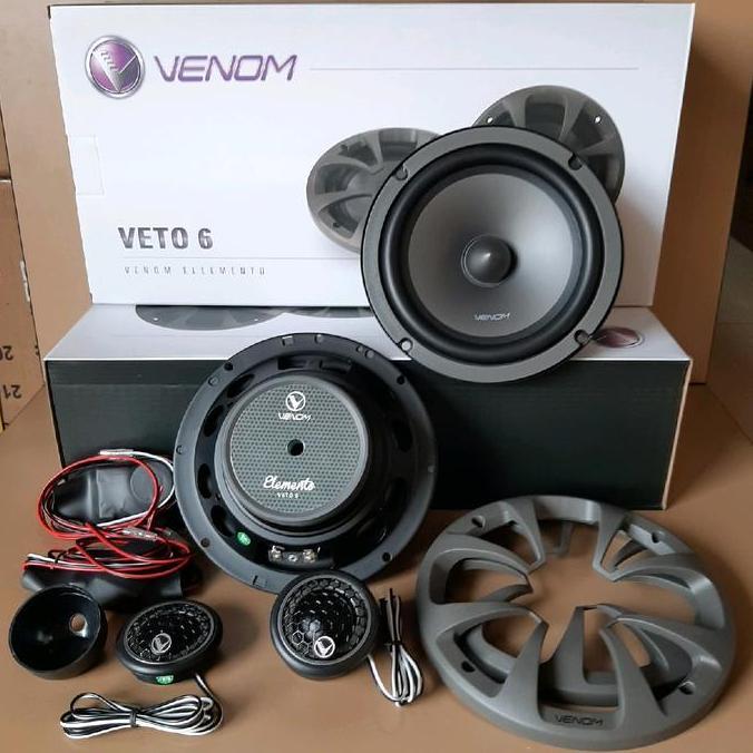 SPLIT VENOM VETO 6 INCH VENOM ELLEMENTO VETO 6 ORIGINAL VENOM SPEAKER AUDIO MOBIL VENOM