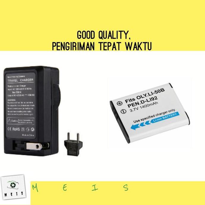 NEW Charger & Baterai Ricoh WG1 WG3 WG2 WG10 WG70 WG80 Casan Battery