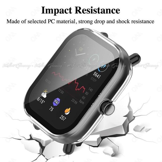 PC Hard Case For AMAZFIT BIP U BIP U PRO Case Cover With Tempered Glas