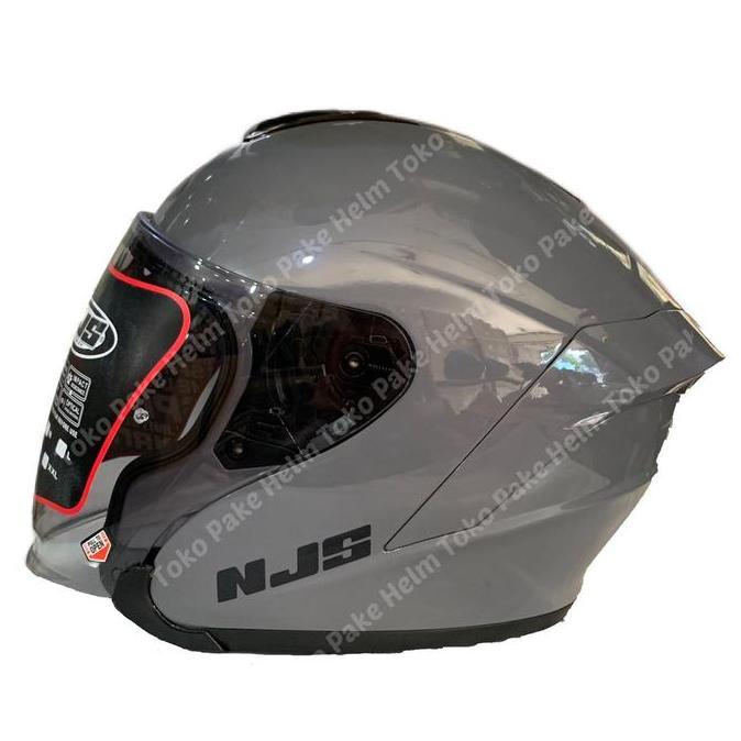 HELM NJS KAIROZ ABU GREY GLOSS HALF FACE
