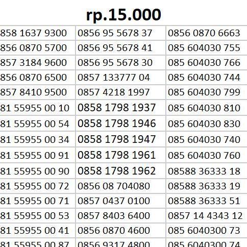nomor perdana indosat oredo mentari im3 kartu perdana cantik