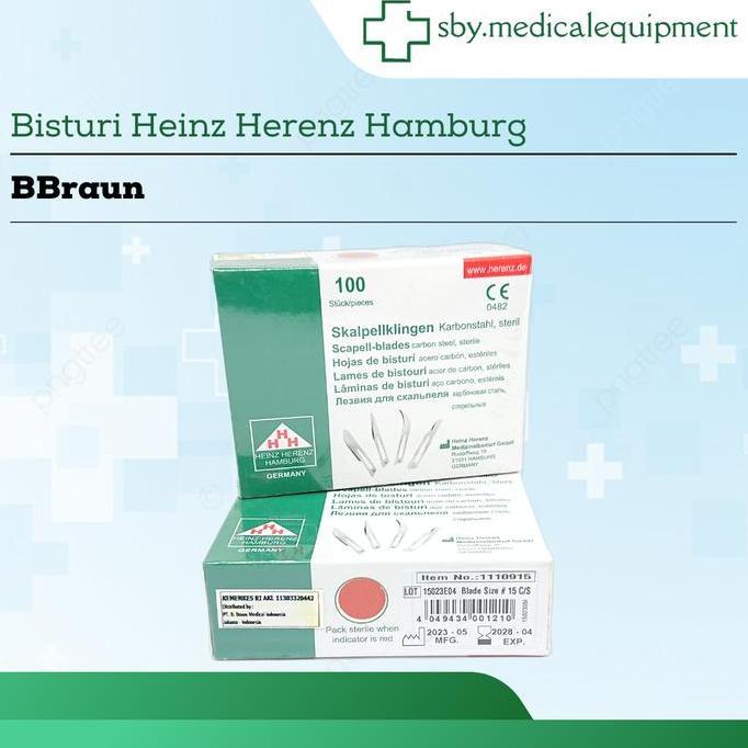 TERMURAH - Bisturi No 15, 10, 11, 20, 21, 23 Heinz Herenz Hamburg Surgical Blade
