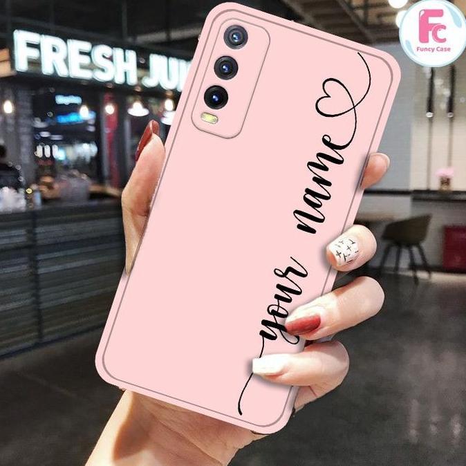 [ FMN -CUSTOM NAMA] Softcase Macaron Custom Nama for Oppo Vivo | Case