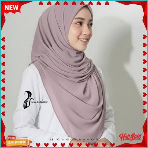 Jilbab Segi Empat Oval Malay Curve 130X130 Ceruti Babydoll Premium