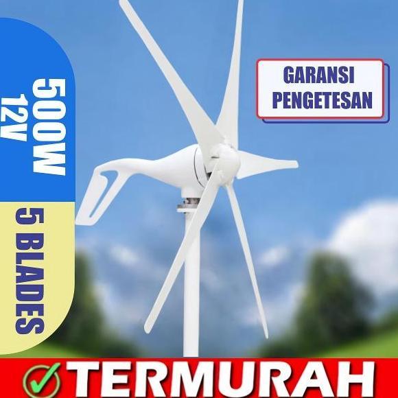 Grosir Turbin Angin / Wind Turbine 500W + Controller / Wind Turbine /