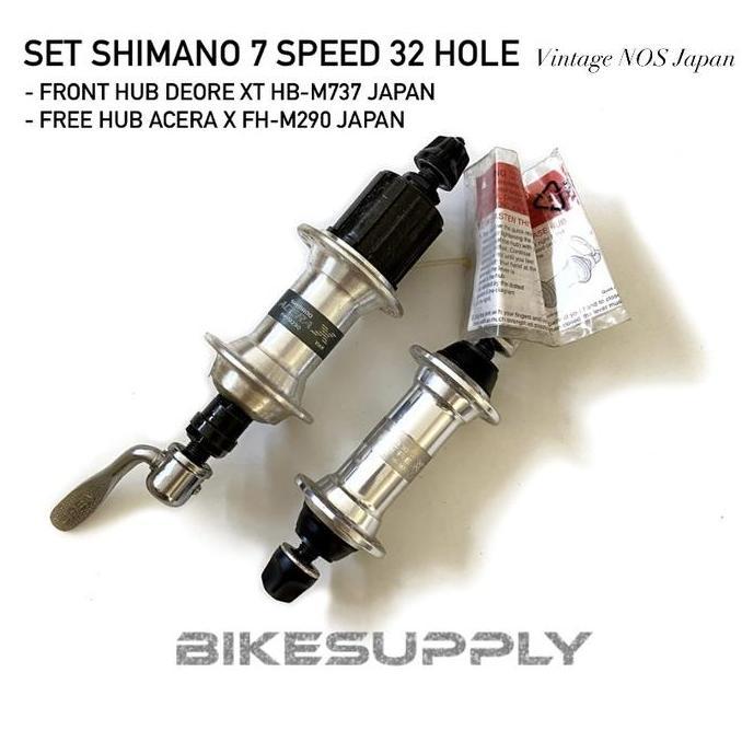 Promo SET Front Hub Free Hub Shimano Acera X Deore XT Vintage Japan NOS 32 H Diskon
