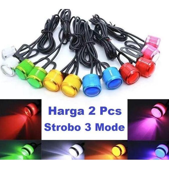 Lampu Led Eagle Eyes Mata Elang Eagle Eye Panoramic Motor Mobil Sby  Strobo