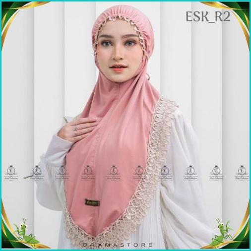 Hijab Instan Jersey /  Jilbab Instan Renda /  Hijab Plat Esk_R2