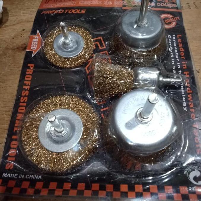 Ready sikat kawat bor satu set
