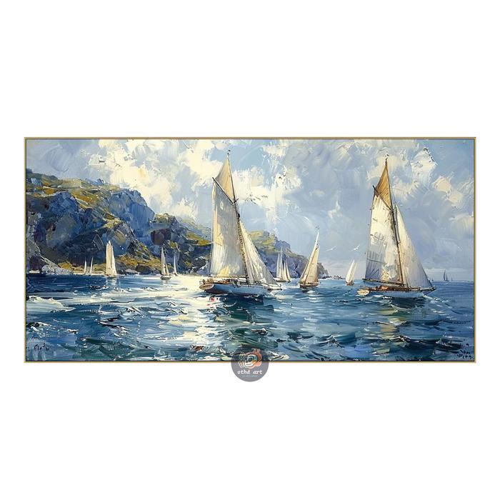 Othd Shop Gallery Lukisan Pemandangan Laut Abstrak Lukisan Handmade Lukisan Tangan Asli Lukisan Abst