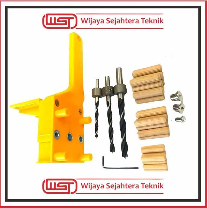 Ready Dowel jig set - Paket Dowel jig komplit mata bor kayu dowel