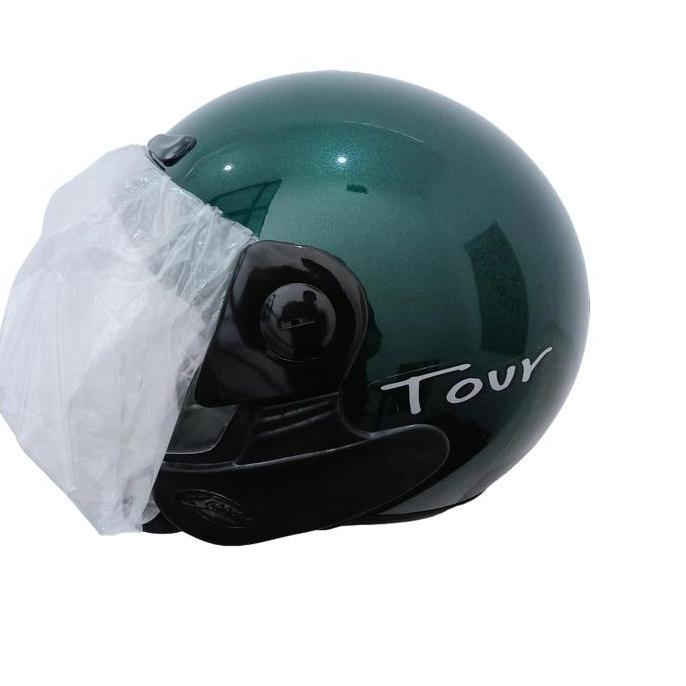 Helm Agv Vision Half face Warna Hijau Murah