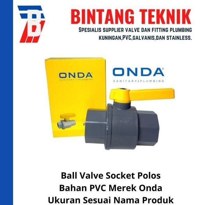 Ball Valve Stop Kran 2" Inch Pvc Onda Terbaru 