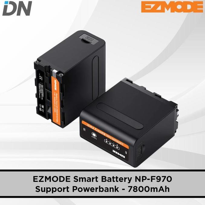 NEW EZMODE Smart Battery NP-F970 Support Powerbank Type-C - 7800mAh