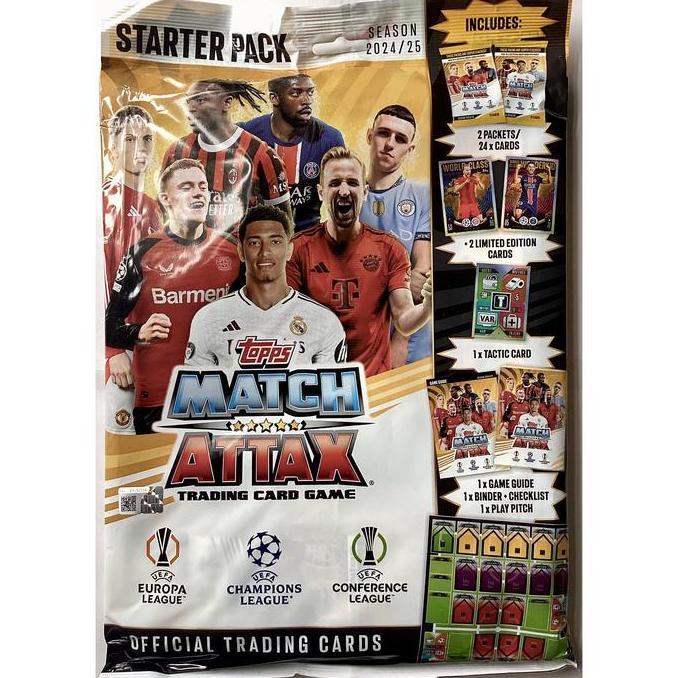 2024/2025 Topps Match Attax Trading Card Game Champions League 24/25 Starter Pack