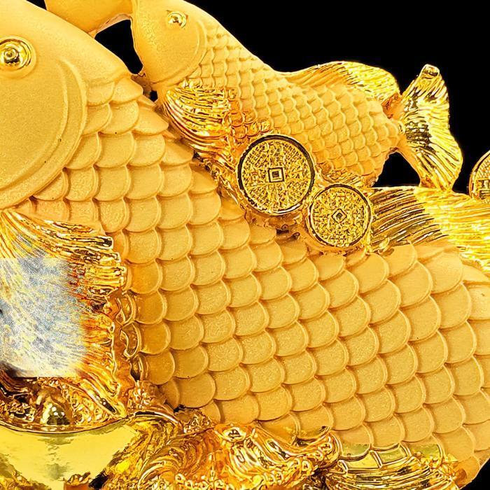 Patung Pajangan Ikan Arwana Fengshui Hiasan Rumah Ikan Arwana Keberuntungan