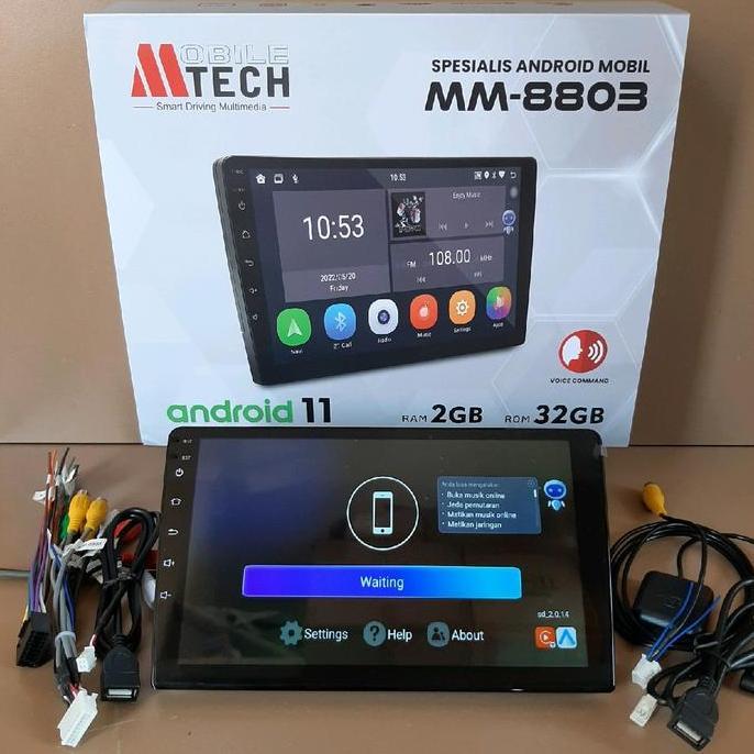 Head Unit Android MTECH 8803 Android 9" MTech Voice Command Ram 2/32GB