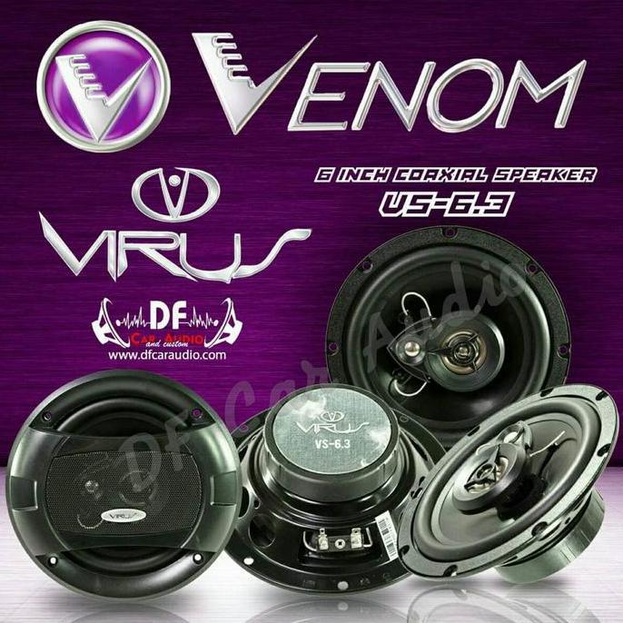 Speaker Coaxial Venom Virus VS6.3 [DF CAR AUDIO]