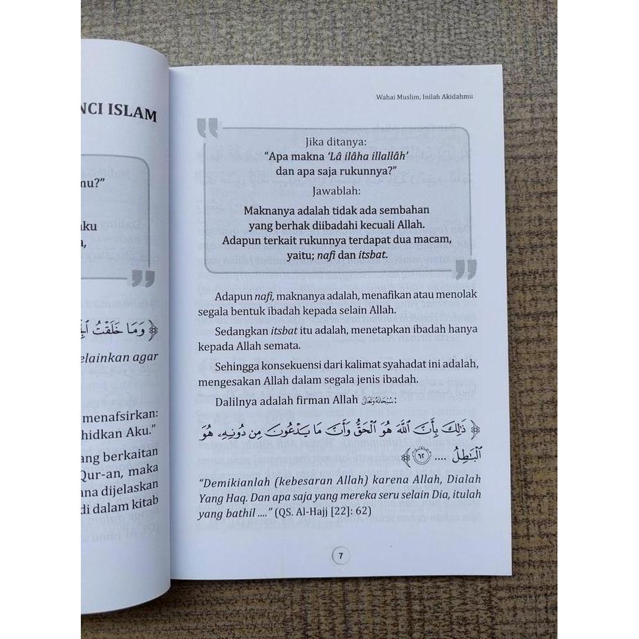 ORIGINAL BUKU Wahai Muslim.. Inilah Aqidahmu - Pustaka Imam Asy syafii