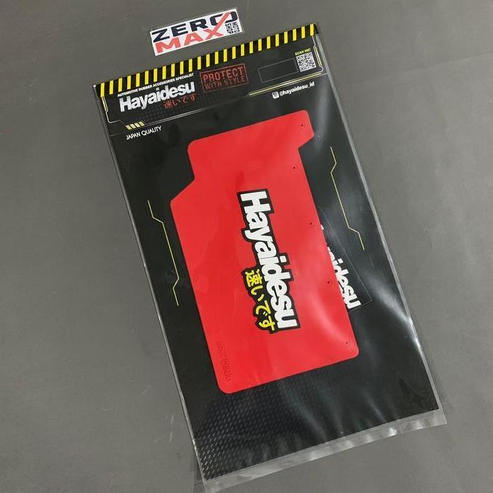 Mudflap Mud Flap HAYAIDESU Karet Penahan Lumpur Beat FI ESP Red