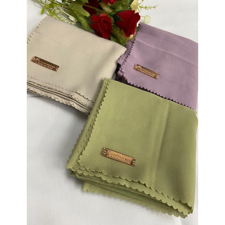 Harga Grosir Paris Premium Lacer Cut | Jilbab Segiempat Voal Paris Premium Lacer Cut