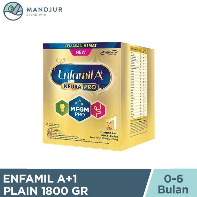 Enfamil A+1 - Susu Formula Bayi 0-6 Bulan 1800 Gram